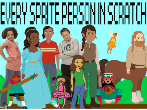EVERY SPRITE PERSON IN SCRATCH: A LAZY ANIMATION