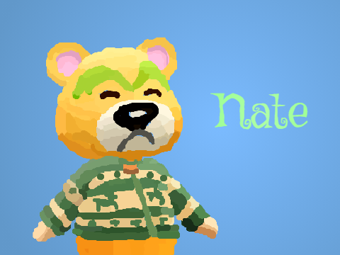 Nate animal crossing villager (Blockshade)