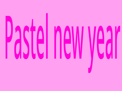 Pastel New year!