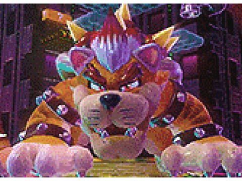 Bowser turning into a cat