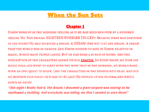 When the Sun Sets