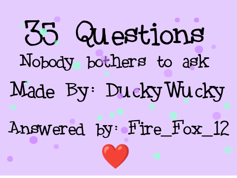 35 Random Questions Nobody Bothers to Ask remix