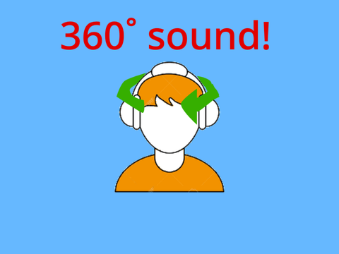 3D sound (headphones required)