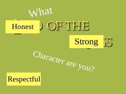 What Lord of the Rings character are you?