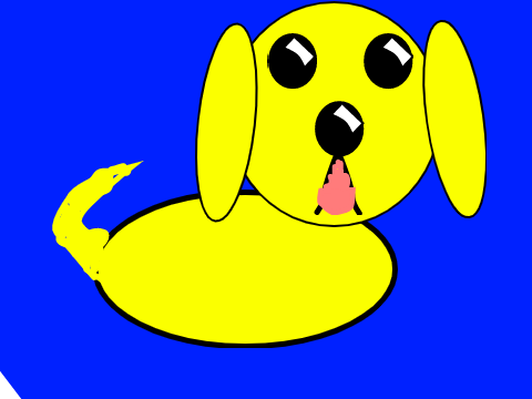 golden retriver doggie art