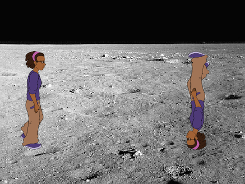 Clones on the moon
