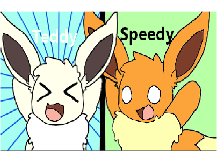 My Eevee OC and a friends