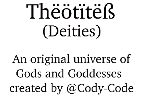 Thëötïtëß - Official Characters