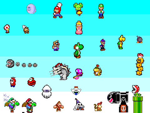 All The Best Mario Sprites!