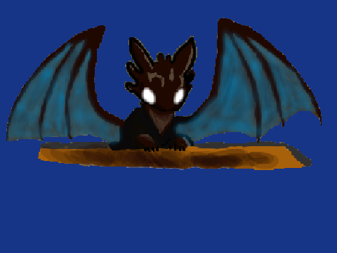 Herobrine's Night Fury (WIP -- Just a pic)