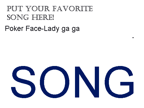 Add your favorite song