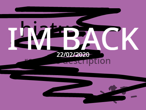 hiatus...
