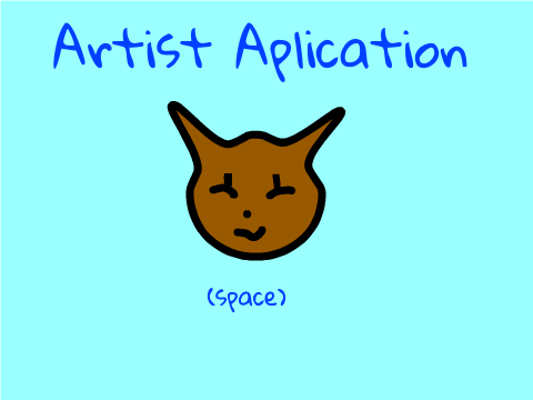 Artist aplication! 
