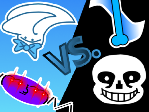 Goldy Vs. Sans Cloud Game    #taginthetitle #war #games #cloud #vote