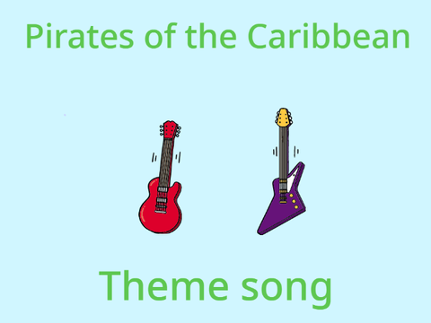 Pirates of the Caribbean theme song on guitar