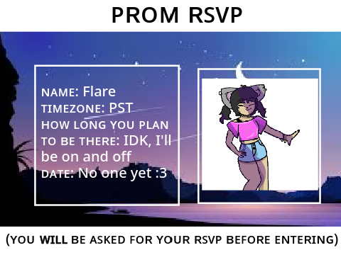 Flare's RSVP CARD