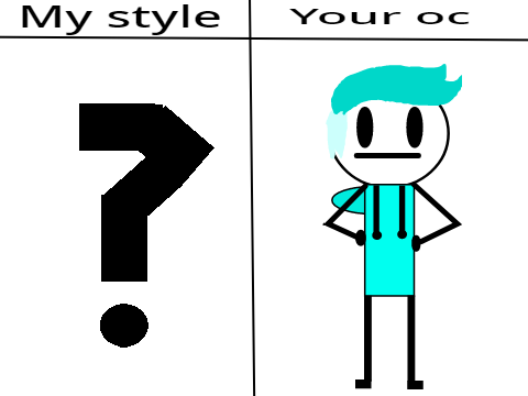 I’ll draw your oc in my style (open) remix