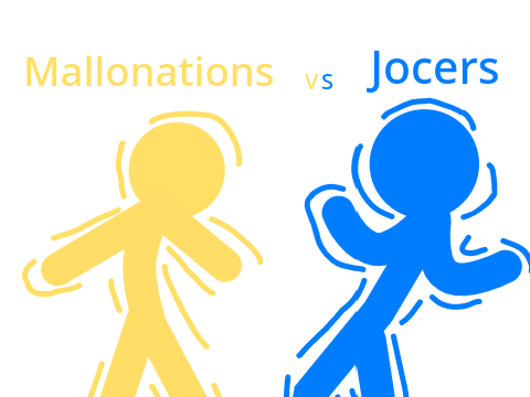 Mallonations vs Jocers but with "adore you"
