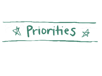 Priorities.