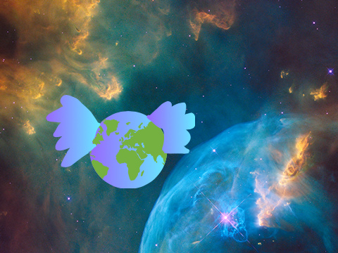odd floating globe?