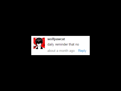 "daily reminder that no"