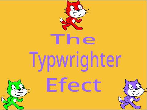 The typewriter effect