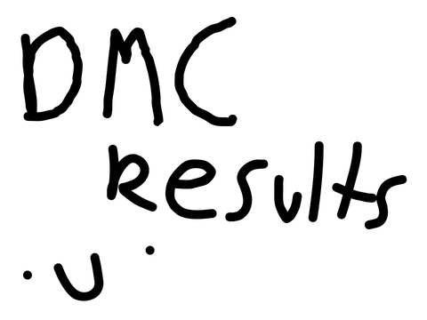 DMC RESULTS (Finally)