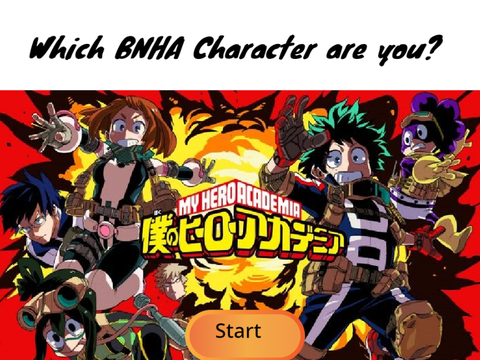 My hero academia Personality test