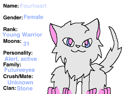CrystalClan RP (Stone Clan): Fourheart