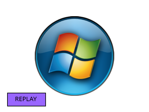 windows logo whirl with intro