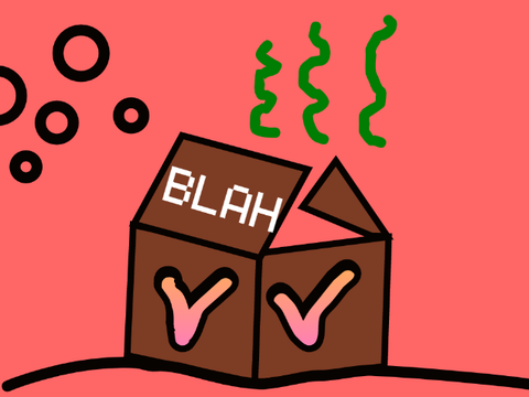 stinky cardboard box