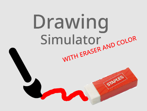 Drawing Simulator with eraser and color