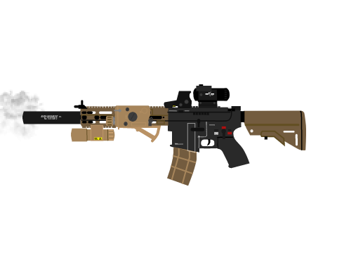アサルトライフル 素材3　Mk18