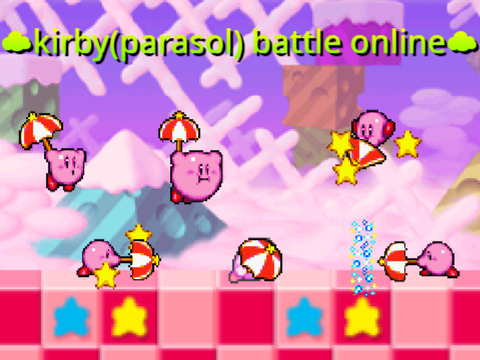 ☁kirby(parasol) battle online☁