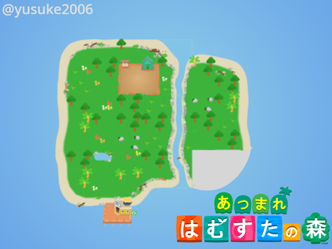 #17 あつまれはむすたの森 島の全貌