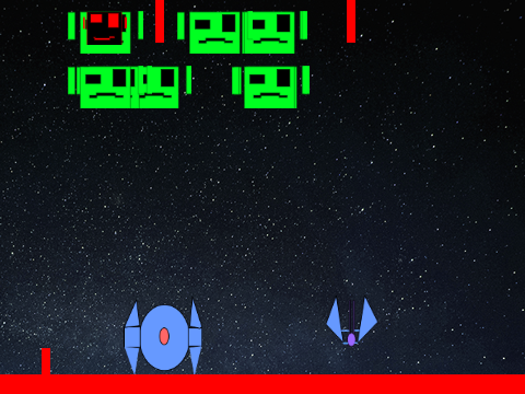 Boss mode space invaders (2 player mode)