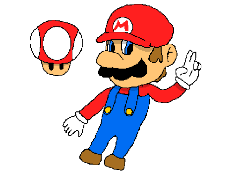 I drew Mario