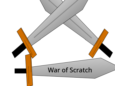War of Scratch logo entry