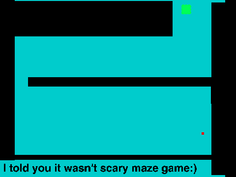 Scary maze game