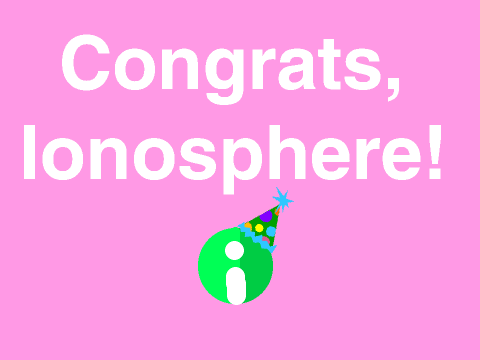 Congrats on Front Page Curator, Ionosphere!
