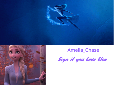 Sign if you love Elsa! 