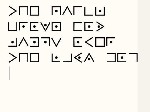 Typewriter - Pigpen Cipher
