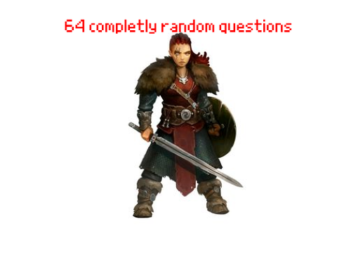Some random questions about me