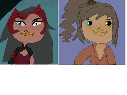Catra but in ducktales 