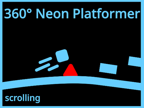 360 NEON platformer || mobile friendly || scrolling