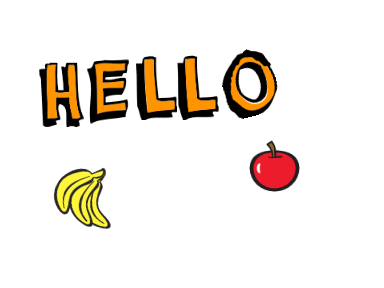 Hello Apple And Bannana
