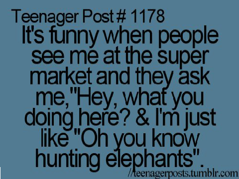 Oh you know.