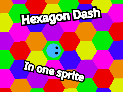 Hexagon Dash | In one sprite