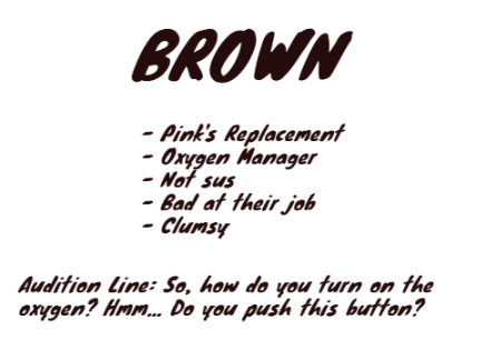 Brown audition