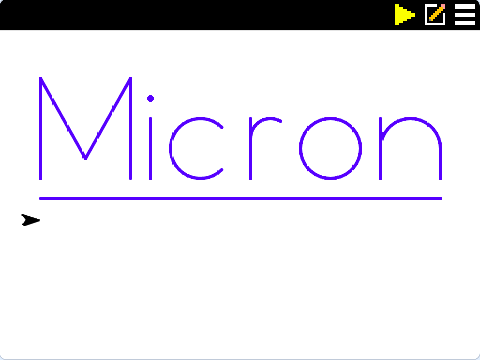 Micron programming language v0.1